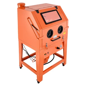 VEVOR 245 Gallon Sandblasting Cabinet with Pressurized Tank, Heavy Duty Steel Sand Blasting Cabinet on Wheels - with 32 Gallon Media Hopper & 1.6HP Dust Collector for Oversized Parts Surface Finishing VEVOR 245 Gallon Sandblasting Cabinet with Pressurized Tank, Heavy Duty Steel Sand Blasting Cabinet on Wheels - with 32 Gallon Media Hopper & 1.6HP Dust Collector for Oversized Parts Surface Finishing