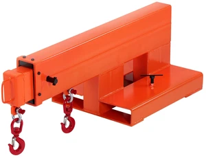 VEVOR Forklift Jib Boom Crane, 5500 lbs Capacity, Forklift Mobile Crane Lifting Hoist with 2 Hooks, Manual Telescopic 47.2-73.5 in, Boom Attachment Towing Handling Equipment for Warehouse & Factories VEVOR Forklift Jib Boom Crane, 5500 lbs Capacity, Forklift Mobile Crane Lifting Hoist with 2 Hooks, Manual Telescopic 47.2-73.5 in, Boom Attachment Towing Handling Equipment for Warehouse & Factories