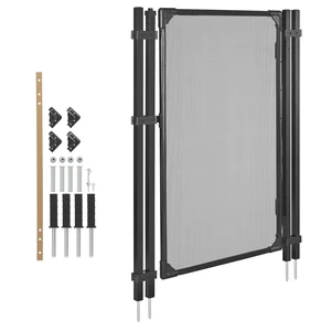 VEVOR Pool Fence Gate, 4 x 2.5 ft Inground Swimming Pool Fences Gate, Outdoor Security Fencing Door Kit with Self-Closing and Self-Locking Design, 352 gsm Teslin PVC Mesh, Easy Installation, Black VEVOR Pool Fence Gate, 4 x 2.5 ft Inground Swimming Pool Fences Gate, Outdoor Security Fencing Door Kit with Self-Closing and Self-Locking Design, 352 gsm Teslin PVC Mesh, Easy Installation, Black