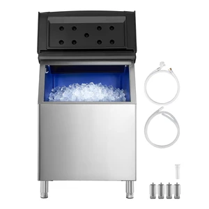 VEVOR Commercial Ice Maker Storage Bin, 500 LBS Capacity Ice-Bin, Stainless Steel Commercial Ice Storage Bin with Adjustable Anti-slip Rubber Feet, Suitable for Restaurant Hotel and Beverage Shops VEVOR Commercial Ice Maker Storage Bin, 500 LBS Capacity Ice-Bin, Stainless Steel Commercial Ice Storage Bin with Adjustable Anti-slip Rubber Feet, Suitable for Restaurant Hotel and Beverage Shops