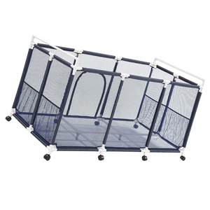 VEVOR Pool Storage Bin, 62.6 x 32 x 36 in, Rolling Pool Float Storage Organizer with Side Pockets & Casters, Durable Plastic Frame, Poolside Toys Noodles Holder Mesh Basket for Swimming Pools VEVOR Pool Storage Bin, 62.6 x 32 x 36 in, Rolling Pool Float Storage Organizer with Side Pockets & Casters, Durable Plastic Frame, Poolside Toys Noodles Holder Mesh Basket for Swimming Pools