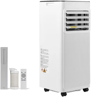 VEVOR Portable Air Conditioner, 10000 BTU ASHRAE (6000 BTU SACC) 3-in-1 Standing Cooling Ac Unit, with LED Touch Panel & Remote Control, 24h Timer, Cooling, Dehumidifier, Fan for Room Indoor, White VEVOR Portable Air Conditioner, 10000 BTU ASHRAE (6000 BTU SACC) 3-in-1 Standing Cooling Ac Unit, with LED Touch Panel & Remote Control, 24h Timer, Cooling, Dehumidifier, Fan for Room Indoor, White