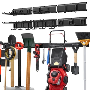 VEVOR Garage Tool Organizer 99 Inch 1200 lbs Wall Mount Garden Tool Rack, Heavy Duty Garage Hanging Storage Rack Organization with 6 Rails and 16 Adjustable Hooks, for Yard Tools, Shovel, Rake, Shed VEVOR Garage Tool Organizer 99 Inch 1200 lbs Wall Mount Garden Tool Rack, Heavy Duty Garage Hanging Storage Rack Organization with 6 Rails and 16 Adjustable Hooks, for Yard Tools, Shovel, Rake, Shed