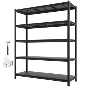 VEVOR Storage Shelves, 5-Tier Adjustable, 3000 lbs Capacity, Heavy Duty Garage Storage Shelving Unit, Metal Utility Rack Shelf, for Garage Workshop Warehouse Basement, 59.49" W x 20.55" D x 71.38" H VEVOR Storage Shelves, 5-Tier Adjustable, 3000 lbs Capacity, Heavy Duty Garage Storage Shelving Unit, Metal Utility Rack Shelf, for Garage Workshop Warehouse Basement, 59.49" W x 20.55" D x 71.38" H