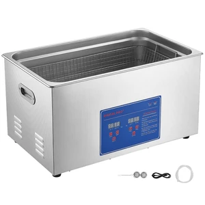 VEVOR Ultrasonic Cleaner 22L-Class Capacity Ultrasonic Parts Cleaner 40kHz, Digital Time and Temp Control, Stainless Steel Ultra Sonic Cleaning Machine with Cleaning Baskets, for Auto Parts, Glasses VEVOR Ultrasonic Cleaner 22L-Class Capacity Ultrasonic Parts Cleaner 40kHz, Digital Time and Temp Control, Stainless Steel Ultra Sonic Cleaning Machine with Cleaning Baskets, for Auto Parts, Glasses