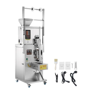 VEVOR Powder Filling and Sealing Machine, 1-99.9g(0.002-0.22lbs) Automatic Particle Granule Packaging Machine, Stainless Steel, Weighing Filling Sealing, for Coffee Beans, Grains, Tea, Spices, Silver VEVOR Powder Filling and Sealing Machine, 1-99.9g(0.002-0.22lbs) Automatic Particle Granule Packaging Machine, Stainless Steel, Weighing Filling Sealing, for Coffee Beans, Grains, Tea, Spices, Silver