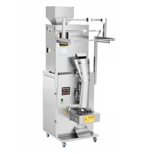 VEVOR Powder Filling and Sealing Machine, 10-500g(0.02-1.1lbs) Automatic Particle Granule Packaging Machine, Stainless Steel, Weighing Filling Sealing, for Coffee Beans, Grains, Tea, Spices, Silver VEVOR Powder Filling and Sealing Machine, 10-500g(0.02-1.1lbs) Automatic Particle Granule Packaging Machine, Stainless Steel, Weighing Filling Sealing, for Coffee Beans, Grains, Tea, Spices, Silver