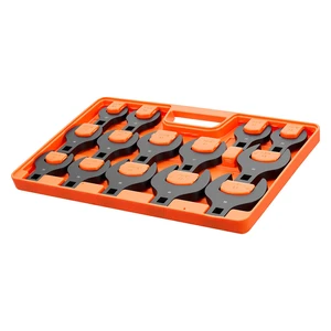 VEVOR Crowfoot Wrench Set, 1/2" Drive, 14-Piece Metric 27 to 50 mm Crows Foot Wrenches, with Storage Tray, Dual Size Markings on Tools and Tray, for Auto Maintenance or Repairs VEVOR Crowfoot Wrench Set, 1/2" Drive, 14-Piece Metric 27 to 50 mm Crows Foot Wrenches, with Storage Tray, Dual Size Markings on Tools and Tray, for Auto Maintenance or Repairs
