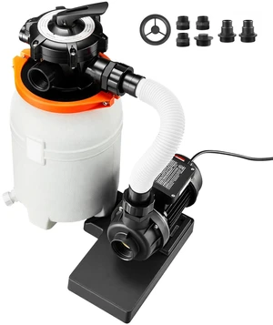 VEVOR 10 in Sand Filter Pump for Above Ground Pool, 0.33 HP 3000 GPH, Swimming Pool Sand Filter Pump with Pre-Assembled Core & Leak-Resistant Design, 6-Way Valve, High-Efficiency Filtration for Pools VEVOR 10 in Sand Filter Pump for Above Ground Pool, 0.33 HP 3000 GPH, Swimming Pool Sand Filter Pump with Pre-Assembled Core & Leak-Resistant Design, 6-Way Valve, High-Efficiency Filtration for Pools