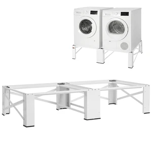 VEVOR Laundry Pedestal, 12 in Height, Washer and Dryer Pedestals with 700 lbs Weight Load Capacity, Non-Slip Feet, 28.3 x 28.3 in Washing Machine Stand Universal Fit, White, 2 Pack VEVOR Laundry Pedestal, 12 in Height, Washer and Dryer Pedestals with 700 lbs Weight Load Capacity, Non-Slip Feet, 28.3 x 28.3 in Washing Machine Stand Universal Fit, White, 2 Pack