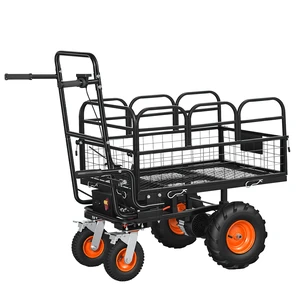VEVOR Electric Utility Cart, 36V 432Wh Battery Powered Electric Wagon, 500W Power Wheelbarrow with Brake, 660 lbs Load Heavy Duty Steel Garden Cart for Farm and Yard All Purpose Modular Cargo Bed VEVOR Electric Utility Cart, 36V 432Wh Battery Powered Electric Wagon, 500W Power Wheelbarrow with Brake, 660 lbs Load Heavy Duty Steel Garden Cart for Farm and Yard All Purpose Modular Cargo Bed