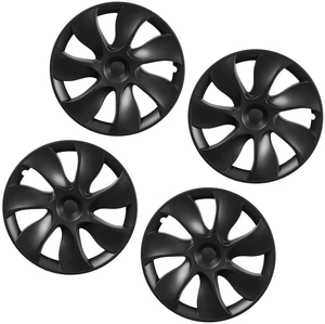 VEVOR Hubcaps Wheel Covers for 2021-2024 Tesla Model Y, 19 Inch Set of 4 Wheel Rim Cover Hubcaps OEM Style Replacement, R19 Size Snap On Car Hub Caps, Premium 7-Spoke ABS Tire Rim Caps, Matte Black VEVOR Hubcaps Wheel Covers for 2021-2024 Tesla Model Y, 19 Inch Set of 4 Wheel Rim Cover Hubcaps OEM Style Replacement, R19 Size Snap On Car Hub Caps, Premium 7-Spoke ABS Tire Rim Caps, Matte Black