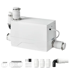 VEVOR Utility Sink Pump 350W 7200L/h Flow 26.2 ft / 8 m Head Drain Pump, Waste Water Disposal Machine with 3 Inlets, Portable and Powerful Performance, for Basement, Sink, Shower Room, Gray Water VEVOR Utility Sink Pump 350W 7200L/h Flow 26.2 ft / 8 m Head Drain Pump, Waste Water Disposal Machine with 3 Inlets, Portable and Powerful Performance, for Basement, Sink, Shower Room, Gray Water