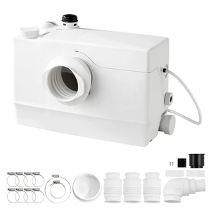 VEVOR Macerator Pump 800W 12000L/h Flow 32.8 ft/10 m Head PCB Smart Control, Macerating Sewage Pump, Waste Water Disposal Upflush Machine with 4 Inlets, for Basement, Toilet, Sink, Laundry, Kitchen VEVOR Macerator Pump 800W 12000L/h Flow 32.8 ft/10 m Head PCB Smart Control, Macerating Sewage Pump, Waste Water Disposal Upflush Machine with 4 Inlets, for Basement, Toilet, Sink, Laundry, Kitchen