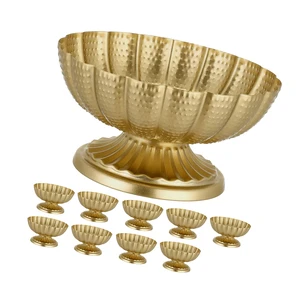 VEVOR 10 PCS Wedding Flower Vase, 4.7 in Mini Flower Table Centerpieces, Small Floral Bowl Decorative Easy Installation, Versatile Arrangement Stand for Party Events Home Decor Reception, Gold VEVOR 10 PCS Wedding Flower Vase, 4.7 in Mini Flower Table Centerpieces, Small Floral Bowl Decorative Easy Installation, Versatile Arrangement Stand for Party Events Home Decor Reception, Gold