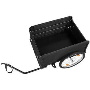 VEVOR Bike Cargo Trailer 130 lbs Load Heavy-Duty Bicycle Wagon Cart Folding, Foldable Compact Storage with Waterproof Cover, 20-Inch Wheels, Reflectors, Carbon Steel Frame, Fits 22-28 in Bike Wheels VEVOR Bike Cargo Trailer 130 lbs Load Heavy-Duty Bicycle Wagon Cart Folding, Foldable Compact Storage with Waterproof Cover, 20-Inch Wheels, Reflectors, Carbon Steel Frame, Fits 22-28 in Bike Wheels