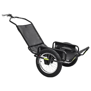VEVOR Bike Cargo Trailer 320 lbs Load Heavy-Duty Bicycle Game Cart Foldable, All-Purpose Utility Trailer with 16-Inch Wheels for Any Terrain, Off-Road, Carbon Steel Frame, Fits 22-28 in Bike Wheels VEVOR Bike Cargo Trailer 320 lbs Load Heavy-Duty Bicycle Game Cart Foldable, All-Purpose Utility Trailer with 16-Inch Wheels for Any Terrain, Off-Road, Carbon Steel Frame, Fits 22-28 in Bike Wheels