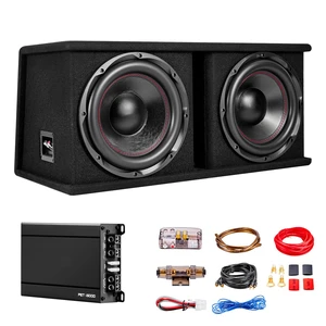 VEVOR Subwoofer Bass Package, 12 in, 1200W RMS, Dual Car Audio Subwoofer and Amp Package, with Loaded Enclosure, Separate Amplifier, and Wiring Kit, for Various Vehicles Trunks, Car Audio Systems VEVOR Subwoofer Bass Package, 12 in, 1200W RMS, Dual Car Audio Subwoofer and Amp Package, with Loaded Enclosure, Separate Amplifier, and Wiring Kit, for Various Vehicles Trunks, Car Audio Systems