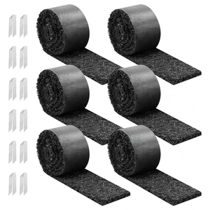 VEVOR Rubber Mulch Mat Roll, 6 Rolls 120 x 4.5 in, Recycled Rubber Permanent Mulch Edging Border, Natural-Looking Flower Barrier with Stakes, 0.5 in Thick Cuttable Garden Edgings for Landscaping VEVOR Rubber Mulch Mat Roll, 6 Rolls 120 x 4.5 in, Recycled Rubber Permanent Mulch Edging Border, Natural-Looking Flower Barrier with Stakes, 0.5 in Thick Cuttable Garden Edgings for Landscaping