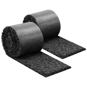VEVOR Rubber Mulch Mat Roll, 2 Rolls 140 x 4.5 in, Recycled Rubber Permanent Mulch Edging Border, Natural-Looking Flower Barrier with Stakes, 0.5 in Thick Cuttable Garden Edgings for Landscaping VEVOR Rubber Mulch Mat Roll, 2 Rolls 140 x 4.5 in, Recycled Rubber Permanent Mulch Edging Border, Natural-Looking Flower Barrier with Stakes, 0.5 in Thick Cuttable Garden Edgings for Landscaping