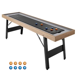 VEVOR 7 ft Shuffleboard Table, 2 in 1 Shuffleboard and Tabletop Curling Combo Game, Compact Shuffle Board with Smooth Surface, Folding Legs, 8 Pucks, Easy to Disassemble and Move, for Family Game Room VEVOR 7 ft Shuffleboard Table, 2 in 1 Shuffleboard and Tabletop Curling Combo Game, Compact Shuffle Board with Smooth Surface, Folding Legs, 8 Pucks, Easy to Disassemble and Move, for Family Game Room