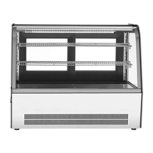 VEVOR Refrigerated Display Case, 5 Cu.Ft./145L Countertop Pastry Display Case, 2-Tier Commercial Cake Refrigerator with LED Lighting, TURBO Cooling, Frost-Free Air-Cooling, for Bakery, Dessert Shop VEVOR Refrigerated Display Case, 5 Cu.Ft./145L Countertop Pastry Display Case, 2-Tier Commercial Cake Refrigerator with LED Lighting, TURBO Cooling, Frost-Free Air-Cooling, for Bakery, Dessert Shop