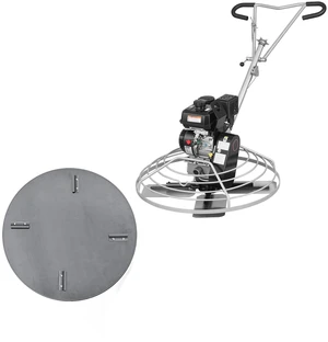 VEVOR Power Trowel, 38 inch Concrete Finishing Machine with Float Pan, 7HP Kohler Engine, 4 Blades, Adjustable Pitch, Gas-Powered Walk-Behind Cement Surface Finisher for Smooth Floors, Construction VEVOR Power Trowel, 38 inch Concrete Finishing Machine with Float Pan, 7HP Kohler Engine, 4 Blades, Adjustable Pitch, Gas-Powered Walk-Behind Cement Surface Finisher for Smooth Floors, Construction