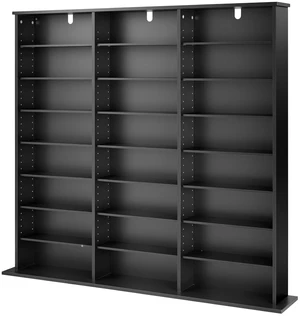 VEVOR Media Storage Cabinet, 8-Tier DVD Shelf Organizer, 55.91 x 8.66 x 51.18 in Multimedia Storage Organizer for CDs, DVDs, Books & Games, CD Shelf for Living Room, Home Office, Recording Room, Black VEVOR Media Storage Cabinet, 8-Tier DVD Shelf Organizer, 55.91 x 8.66 x 51.18 in Multimedia Storage Organizer for CDs, DVDs, Books & Games, CD Shelf for Living Room, Home Office, Recording Room, Black
