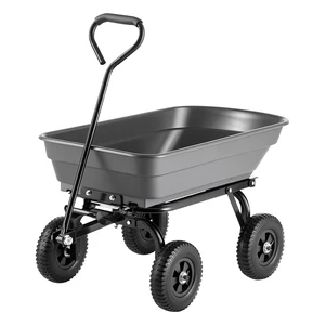 VEVOR Garden Dump Cart, 600 lbs Poly Dump Cart, Garden Carts Dumps Wagon with 90° Quick-Dumps Mechanism, 180° Swivel Wheels, 270° Flexible Rotating Bearings, Yard Wagon for Plants, Soil, Crops VEVOR Garden Dump Cart, 600 lbs Poly Dump Cart, Garden Carts Dumps Wagon with 90° Quick-Dumps Mechanism, 180° Swivel Wheels, 270° Flexible Rotating Bearings, Yard Wagon for Plants, Soil, Crops