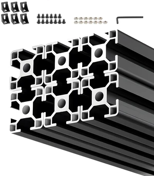 VEVOR 6PCS 3030 Aluminum Extrusion Profile, 78.74 Inch 2000 mm, T Slot European Standard Anodized Linear Rail, High-Strength Extruded Aluminum Rail, for 3D Printer Parts and CNC DIY Workbench, Black VEVOR 6PCS 3030 Aluminum Extrusion Profile, 78.74 Inch 2000 mm, T Slot European Standard Anodized Linear Rail, High-Strength Extruded Aluminum Rail, for 3D Printer Parts and CNC DIY Workbench, Black