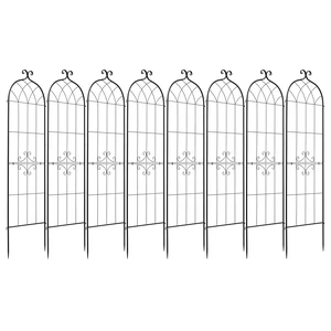 VEVOR Garden Trellis, 71 x 20 inch Rose Trellis, 8 Packs Garden Flower Rose Trellises with Powder-Coated Finish & Convenient Locking Design, Plant Support Trellises for Flowers, Vegetables, Roses VEVOR Garden Trellis, 71 x 20 inch Rose Trellis, 8 Packs Garden Flower Rose Trellises with Powder-Coated Finish & Convenient Locking Design, Plant Support Trellises for Flowers, Vegetables, Roses