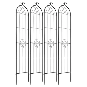 VEVOR Garden Trellis, 87 x 20 inch Rose Trellis, 4 Packs Garden Flower Rose Trellises with Powder-Coated Finish & Convenient Locking Design, Plant Support Trellises for Flowers, Vegetables, Roses VEVOR Garden Trellis, 87 x 20 inch Rose Trellis, 4 Packs Garden Flower Rose Trellises with Powder-Coated Finish & Convenient Locking Design, Plant Support Trellises for Flowers, Vegetables, Roses