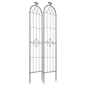 VEVOR Garden Trellis, 87 x 20 inch Rose Trellis, 2 Packs Garden Flower Rose Trellises with Powder-Coated Finish & Convenient Locking Design, Plant Support Trellises for Flowers, Vegetables, Roses VEVOR Garden Trellis, 87 x 20 inch Rose Trellis, 2 Packs Garden Flower Rose Trellises with Powder-Coated Finish & Convenient Locking Design, Plant Support Trellises for Flowers, Vegetables, Roses