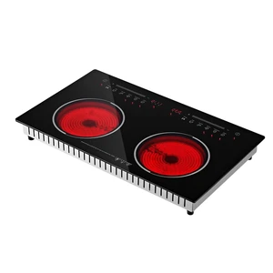 VEVOR Electric Cooktop 24inch 2 Burners Portable Stove Top 1800W 120V, Ceramic Countertop/Built-in Radiant Electric Stove , with 9 Power Levels, Timer, Child Lock, Over-Heat Guard, Touch Control VEVOR Electric Cooktop 24inch 2 Burners Portable Stove Top 1800W 120V, Ceramic Countertop/Built-in Radiant Electric Stove , with 9 Power Levels, Timer, Child Lock, Over-Heat Guard, Touch Control