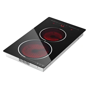 VEVOR Electric Cooktop 12inch 2 Burners Portable Stove Top 1800W 120V, Ceramic Countertop/Built-in Radiant Electric Stove, with 9 Power Levels, Timer, Child Lock, Over-Heat Guard, Touch Control VEVOR Electric Cooktop 12inch 2 Burners Portable Stove Top 1800W 120V, Ceramic Countertop/Built-in Radiant Electric Stove, with 9 Power Levels, Timer, Child Lock, Over-Heat Guard, Touch Control
