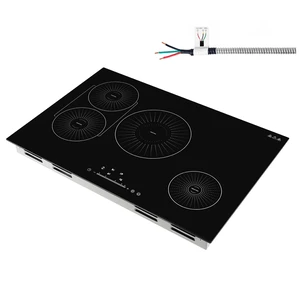 VEVOR Induction Cooktop 30inch 4 Burners Built-in Electric Stove 220V 7500W, Low-Power Continuous Heating, Induction Burner for Kitchen, with 9 Power Levels, LED Touch Screen, and Child Lock VEVOR Induction Cooktop 30inch 4 Burners Built-in Electric Stove 220V 7500W, Low-Power Continuous Heating, Induction Burner for Kitchen, with 9 Power Levels, LED Touch Screen, and Child Lock