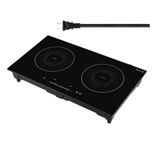VEVOR Induction Cooktop 24inch 2 Burners Built-in Electric Stove 110V 1800W, Low-Power Continuous Heating, Induction Burner, with 9 Power Levels, LED Touch Screen, and Child Lock, for Kitchen, RV VEVOR Induction Cooktop 24inch 2 Burners Built-in Electric Stove 110V 1800W, Low-Power Continuous Heating, Induction Burner, with 9 Power Levels, LED Touch Screen, and Child Lock, for Kitchen, RV