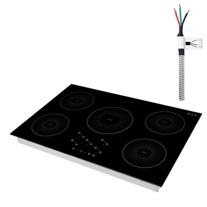 VEVOR Induction Cooktop 30in 5 Burners Built-in Electric Stove 220V 9200W, Low-Power Continuous Heating, Induction Burner for Kitchen, 9 Power Levels, LED Touch Screen, Ceramic Glass, and Child Lock VEVOR Induction Cooktop 30in 5 Burners Built-in Electric Stove 220V 9200W, Low-Power Continuous Heating, Induction Burner for Kitchen, 9 Power Levels, LED Touch Screen, Ceramic Glass, and Child Lock