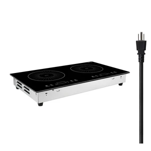 VEVOR Induction Cooktop 24in 2 Burners Built-in Electric Stove 110V 1800W, Low-Power Continuous Heating, Countertop Induction Burner, 9 Power Levels, LED Touch Screen, Ceramic Glass, and Child Lock VEVOR Induction Cooktop 24in 2 Burners Built-in Electric Stove 110V 1800W, Low-Power Continuous Heating, Countertop Induction Burner, 9 Power Levels, LED Touch Screen, Ceramic Glass, and Child Lock