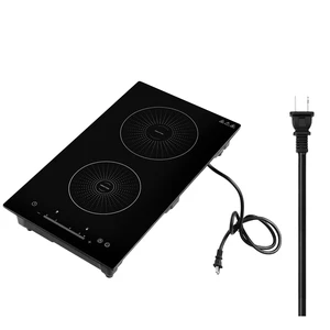 VEVOR Induction Cooktop 12in 2 Burners Built-in Electric Stove 110V 1800W, Low-Power Continuous Heating, Countertop Induction Burner, 9 Power Levels, LED Touch Screen, Ceramic Glass, and Child Lock VEVOR Induction Cooktop 12in 2 Burners Built-in Electric Stove 110V 1800W, Low-Power Continuous Heating, Countertop Induction Burner, 9 Power Levels, LED Touch Screen, Ceramic Glass, and Child Lock