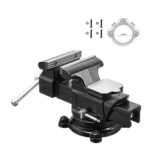 VEVOR Heavy Duty Bench Vise, 4" Jaw Width, Multi-Purpose Ductile Iron Bench Vise with Anvil and 360-Degree Locking Swivel Base, 2.24" Throat Depth, 4.7" Max Jaw Opening, for Drilling, Pipe Cutting VEVOR Heavy Duty Bench Vise, 4" Jaw Width, Multi-Purpose Ductile Iron Bench Vise with Anvil and 360-Degree Locking Swivel Base, 2.24" Throat Depth, 4.7" Max Jaw Opening, for Drilling, Pipe Cutting