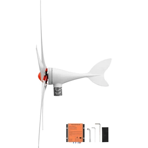 VEVOR 800W 12V Wind Turbine Generator, 5-Blade Wind Turbine Kit with MPPT Controller, High-Efficiency 3-Phase AC Permanent Wind Power Generator for RVs, Boats, Home, Farm (Tower Pole Not Included) VEVOR 800W 12V Wind Turbine Generator, 5-Blade Wind Turbine Kit with MPPT Controller, High-Efficiency 3-Phase AC Permanent Wind Power Generator for RVs, Boats, Home, Farm (Tower Pole Not Included)