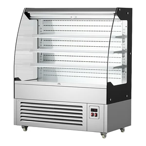 VEVOR Open Air Merchandiser, 7.5 cu. ft. 3-Tier Shelving Commercial Refrigerator, Grab and Go Fan Cooling Display Cooler, with LED Lighting, Night Curtain, Upright for Restaurants, Stores, Office VEVOR Open Air Merchandiser, 7.5 cu. ft. 3-Tier Shelving Commercial Refrigerator, Grab and Go Fan Cooling Display Cooler, with LED Lighting, Night Curtain, Upright for Restaurants, Stores, Office
