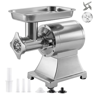 VEVOR Commercial Meat Grinder, 9.2 Lbs/Min Capacity, #12 Electric Meat Mincer with 2 Plates, 3 Sausage Stuffing Tubes & Kibbe Kit, 750W/1HP Sausage Maker for Home Kitchens & Restaurants, ETL Listed VEVOR Commercial Meat Grinder, 9.2 Lbs/Min Capacity, #12 Electric Meat Mincer with 2 Plates, 3 Sausage Stuffing Tubes & Kibbe Kit, 750W/1HP Sausage Maker for Home Kitchens & Restaurants, ETL Listed