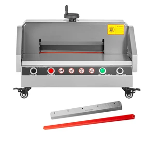 VEVOR Electric Paper Cutter, 13" /330.2mm Cutting Width, 1.57"/40mm Cutting Thickness, Desktop Paper Cutting Machine with Button Control, Electric Paper Trimmer for Office, School, Printing Plant VEVOR Electric Paper Cutter, 13" /330.2mm Cutting Width, 1.57"/40mm Cutting Thickness, Desktop Paper Cutting Machine with Button Control, Electric Paper Trimmer for Office, School, Printing Plant