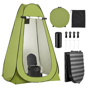 VEVOR Portable Toilet Kit, 330 lbs Load Capacity, Folding Camping Toilet with Pop-Up Privacy Tent, Outdoor Travel Potty for Adults with Carry Bags, Trash Bags, Suitable for RV Travel, Camping, Hiking VEVOR Portable Toilet Kit, 330 lbs Load Capacity, Folding Camping Toilet with Pop-Up Privacy Tent, Outdoor Travel Potty for Adults with Carry Bags, Trash Bags, Suitable for RV Travel, Camping, Hiking