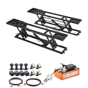 VEVOR Portable Car Lift, 5000 lbs Capacity, Heavy Duty Quick Lift with 25.6" Max Height, Pneumatic Pump, Wheels, 4 Rubber Pads & 4 Lifting Columns for Cars, Compact SUVs, Mini Trucks, Garage or Shop VEVOR Portable Car Lift, 5000 lbs Capacity, Heavy Duty Quick Lift with 25.6" Max Height, Pneumatic Pump, Wheels, 4 Rubber Pads & 4 Lifting Columns for Cars, Compact SUVs, Mini Trucks, Garage or Shop