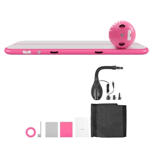 VEVOR Inflatable Gymnastics Air Mat with Air Barrel 10 ft Training Mats, 4 inches Thick Sturdy Tumble Track with Electric Pump, Tumbling Mat for Home Use/Gym/Outdoor/Yoga/Cheerleading, Pink VEVOR Inflatable Gymnastics Air Mat with Air Barrel 10 ft Training Mats, 4 inches Thick Sturdy Tumble Track with Electric Pump, Tumbling Mat for Home Use/Gym/Outdoor/Yoga/Cheerleading, Pink