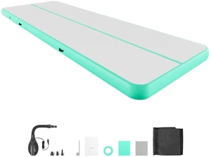 VEVOR Inflatable Gymnastics Air Mat 20 ft Training Mats w/ Electric Pump, 8 inches Thick Sturdy Tumble Track, Tumbling Mat for Home Use/Gym/Outdoor/Yoga/Cheerleading/Beach/Park/Water, Mint Green VEVOR Inflatable Gymnastics Air Mat 20 ft Training Mats w/ Electric Pump, 8 inches Thick Sturdy Tumble Track, Tumbling Mat for Home Use/Gym/Outdoor/Yoga/Cheerleading/Beach/Park/Water, Mint Green