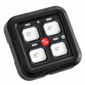 VEVOR 4 Gang Switch Panel RGB Circuit Control Box Backlight Auto-Dimmable, for 12-24V Car Truck Boat ATV UTV SUV, Toggle Momentary Strobe 3 Mode, 1440W 60A, Multifunctional Relay System, Waterproof VEVOR 4 Gang Switch Panel RGB Circuit Control Box Backlight Auto-Dimmable, for 12-24V Car Truck Boat ATV UTV SUV, Toggle Momentary Strobe 3 Mode, 1440W 60A, Multifunctional Relay System, Waterproof